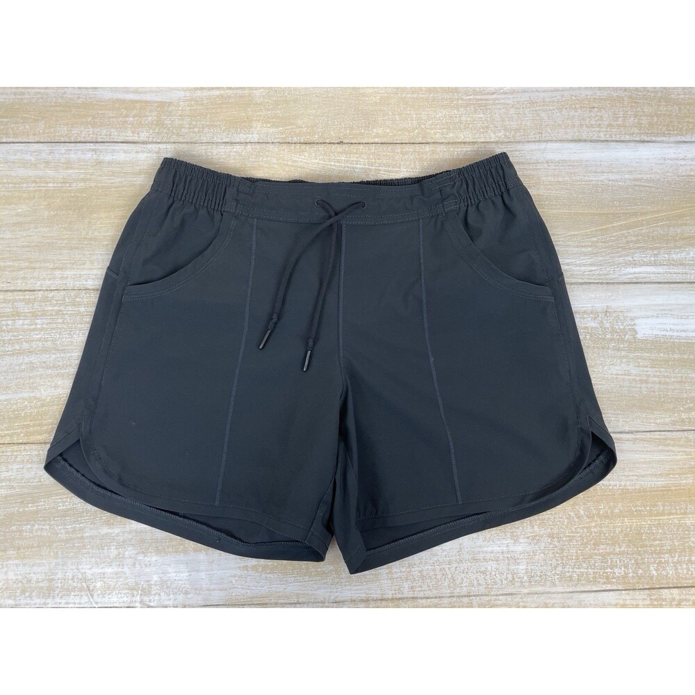Lands' End Women's Size 6 Black Quick Dry Swim Shorts 5" Inseam